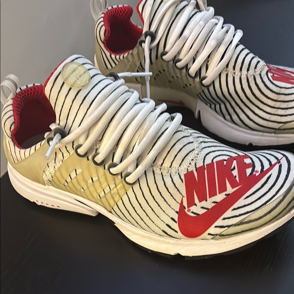 Nike Air Presto Hypnotic White Red Size 10 Men’s